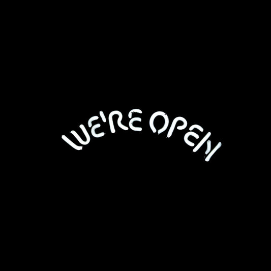 WE’RE OPEN Single Stroke Word Unit for O'Doul's We're Open for Lunch Replacement Tube - Neon Sign Part