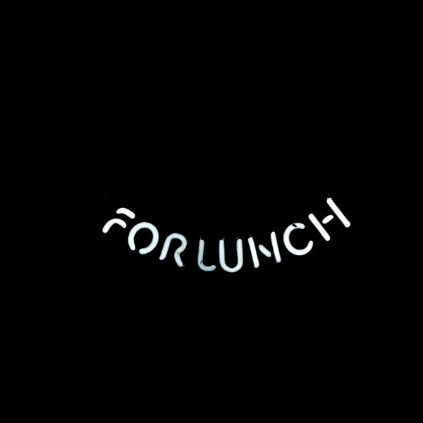 FOR LUNCH Single Stroke Word Unit for O'Doul's We're Open for Lunch Replacement Tube - Neon Sign Part