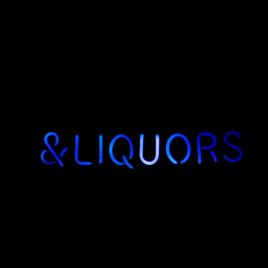 & LIQUORS Single Stroke Word Unit for Unknown Replacement Tube - Neon Sign Part