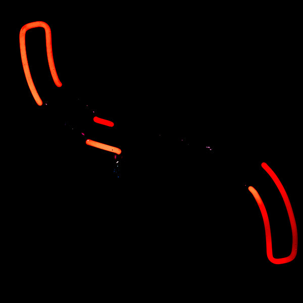 Unknown / Mystery Red Curved Border Replacement Tube - Neon Sign Part