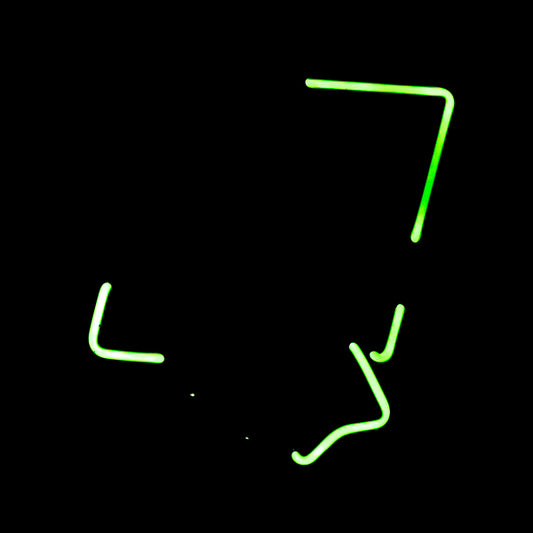Mystery / Unknown Green Border Unit Replacement Tube - Neon Sign Part