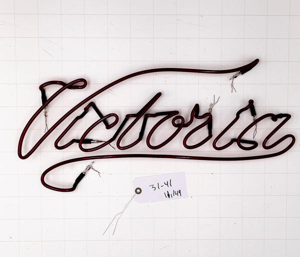 Victoria Single Stroke Word Unit Replacement Tube - Neon Sign Part