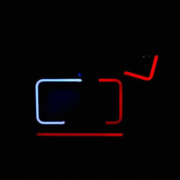 Lower Border Outline and partial Slanted Budweiser Bowtie for MLB Major League Baseball Replacement Tube - Neon Sign Part