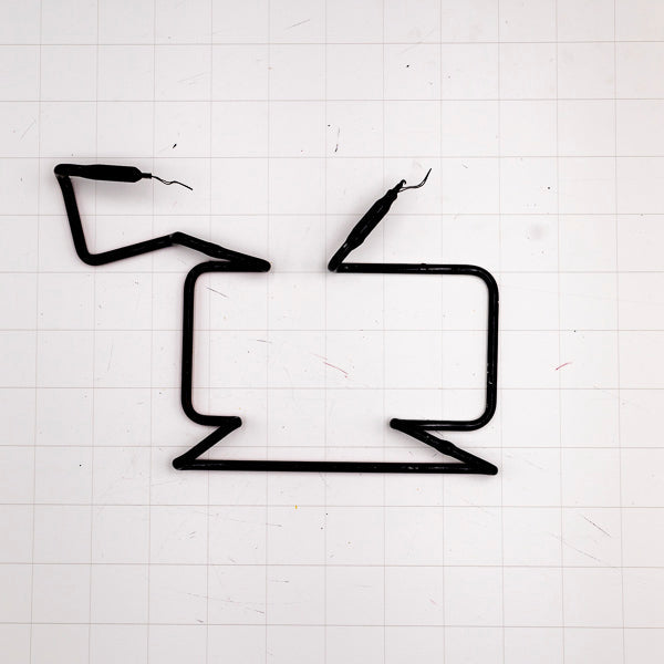 Lower Border Outline and partial Slanted Budweiser Bowtie for MLB Major League Baseball Replacement Tube - Neon Sign Part