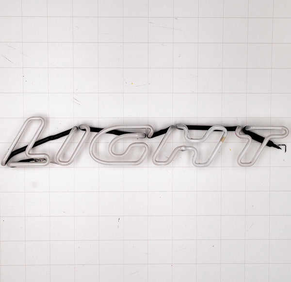 LIGHT Slanted Double Stroke Script Word Unit for Unknown Replacement Tube - Neon Sign Part