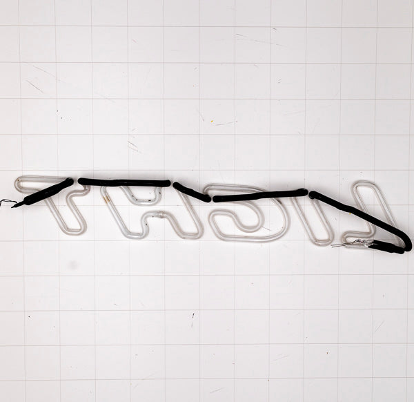 LIGHT Slanted Double Stroke Script Word Unit for Unknown Replacement Tube - Neon Sign Part