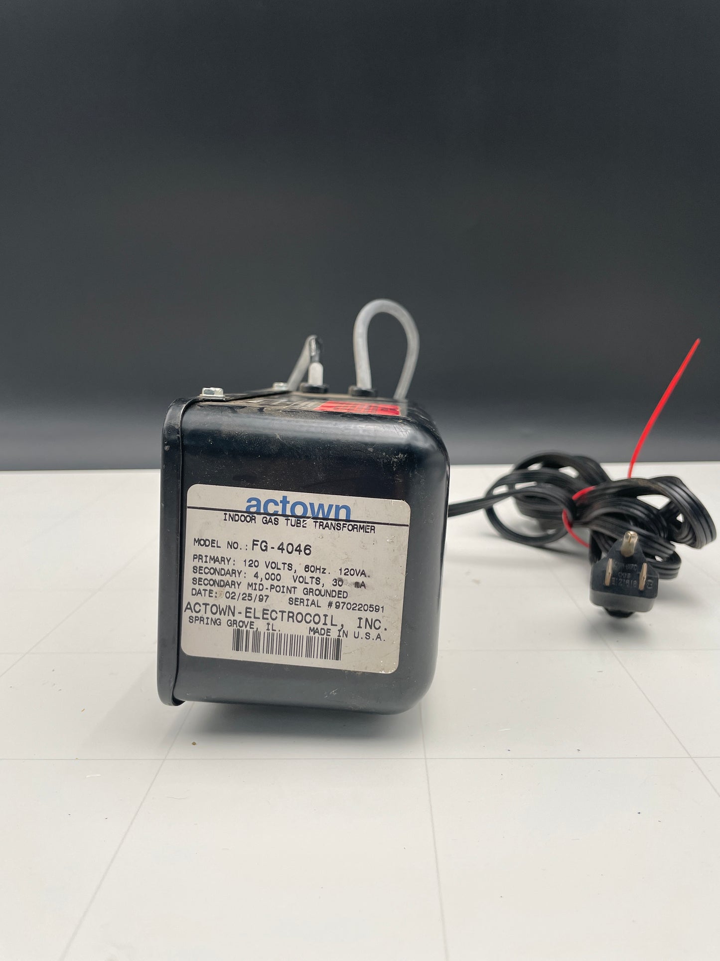 Actown Vintage Core & Coil Neon Sign Replacement Transformer – 4Kv