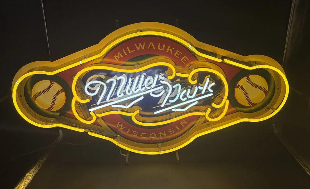 Inside Upper and Lower Right Border Unit for Small Miller Park Replacement Tube - Neon Sign Part