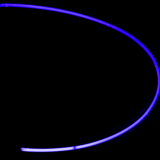 Right half of Large Miller Light Blue Hurricane Border - Neon Sign Part