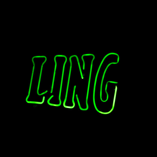 LING Double Stroke Word Unit for Rolling Rock neon - Neon Sign Part