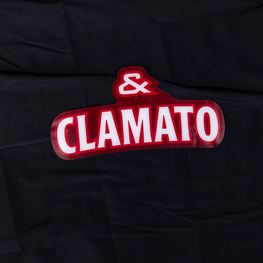 & CLAMATO for Budweiser Chelada and Clamato Neon Sign Plastic Replacement Panel