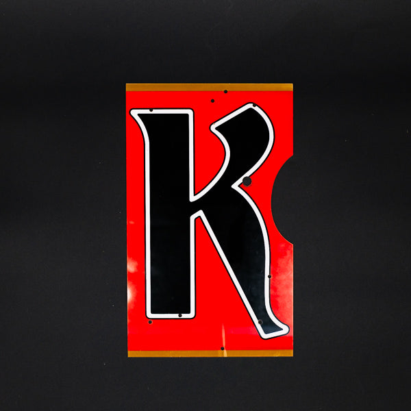 K for Kettle One Neon Sign Plastic Replacement Panel