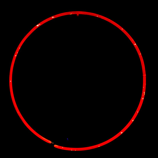 Unkown / Mystery 19” Red Circle Border Replacement Tube - Neon Sign Part