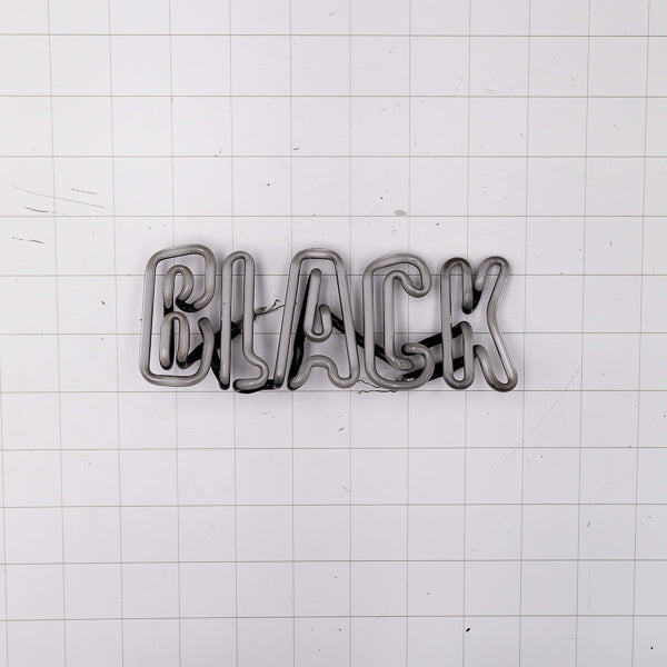 BLACK Double Stroke Word unit for Budweiser Black Crown Replacement Tube - Neon Sign Part