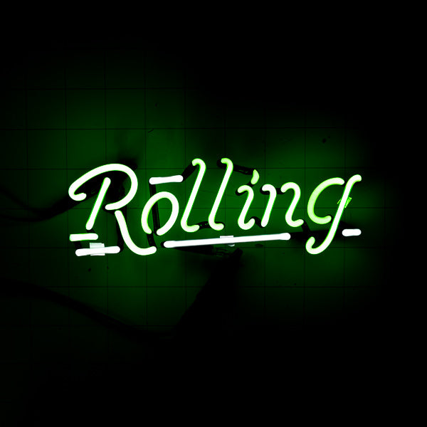 Rooling Script Image Rolling Script Word unit for Rolling Rock Replacement Tube - Neon Sign ...