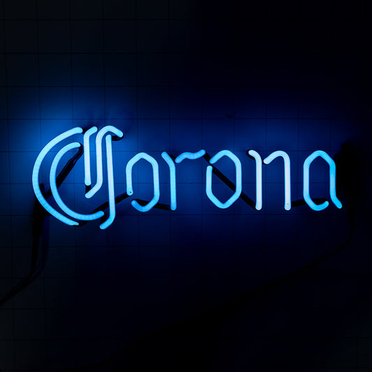 Corona Single Stroke Word unit for Corona Palm Tree and Parrot Replacement Tube - Neon Sign Part