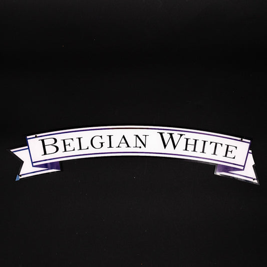 Belgian White for Shock Top Neon Sign Plastic Replacement Panel