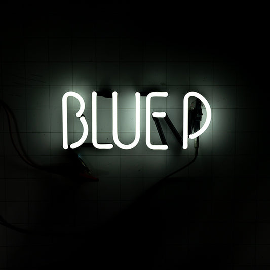 BLUE P Single Stoke Word unit for Blue Point Brewing Company Replacement Tube - Neon Sign Part