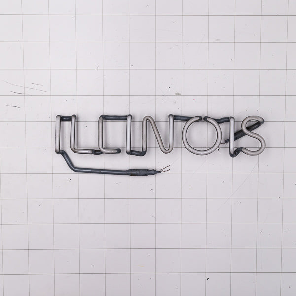 ILLINOIS Single Stoke Word unit for Coors Replacement Tube - Neon Sign Part