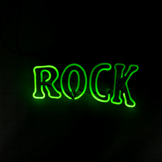 ROCK Double Stoke Word unit for Rolling Rock Replacement Tube - Neon Sign Part