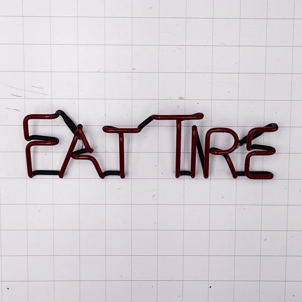 FAT TIRE single stroke word unit Replacement Tube - Neon Sign Part