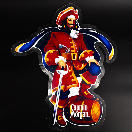Captain Morgan Neon Sign Plastic Replacement Panel