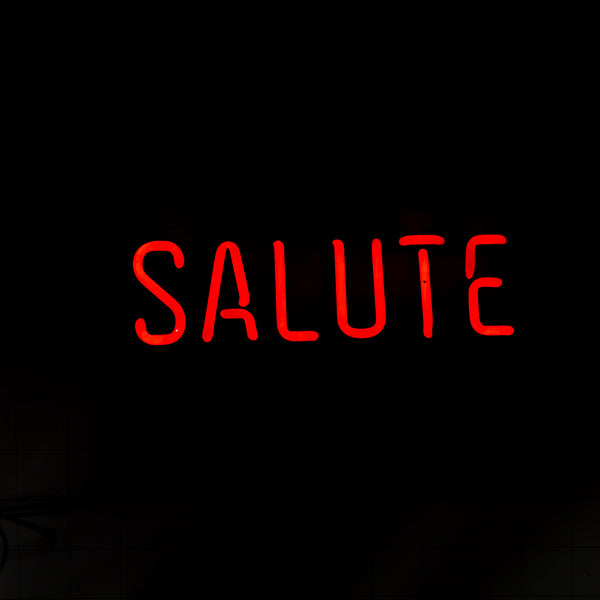 SALUTE Single Stroke Word unit for Budweiser American Salute Replacement Tube - Neon Sign Part