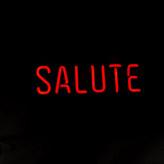 SALUTE Single Stroke Word unit for Budweiser American Salute Replacement Tube - Neon Sign Part
