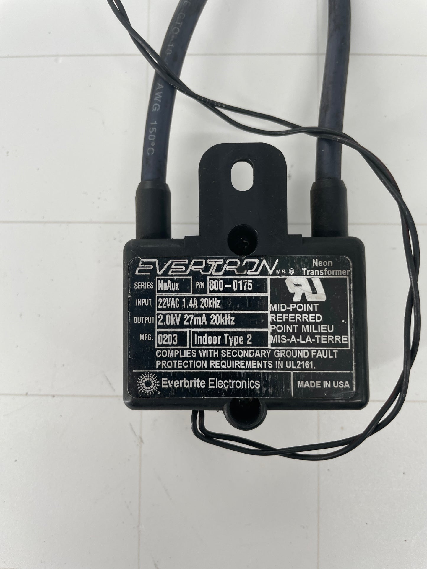 Evertron 800-0175 NuAux Neon Motion Transformer – Used