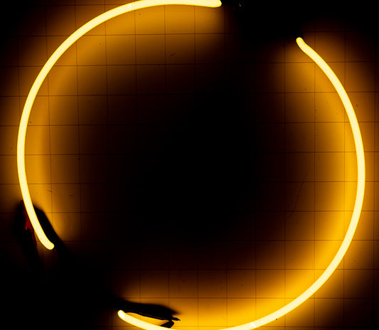 Yellow Circle Border unit for Ron Bacardi Spice Replacement Tube - Neon Sign Part