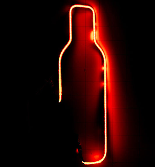 Right Bottle Border for Black Haus / Gold Schlager / Rumple Minze Replacement Tube - Neon Sign Part
