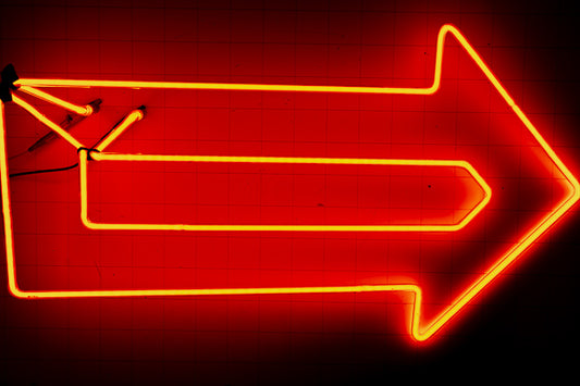 Miscellaneous Large Arrow Replacement Tube - Neon Sign Part