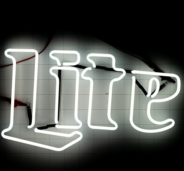 Lite Single Stoke Word unit for Large Miller Lite Replacement Tube - Neon Sign Part