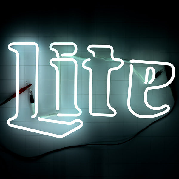 Lite Single Stoke Word unit for Large Miller Lite Replacement Tube - Neon Sign Part