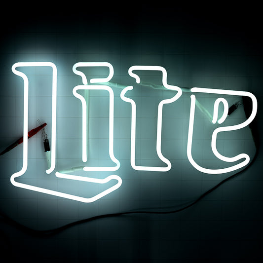 Lite Single Stoke Word unit for Large Miller Lite Replacement Tube - Neon Sign Part