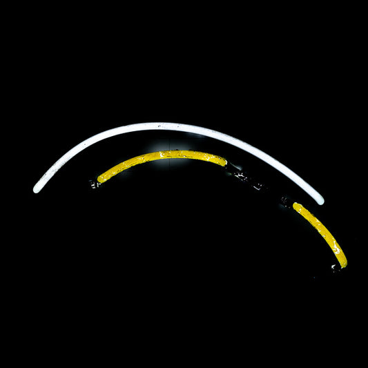 Top Left Yellow and White Border for Large Miller Lite Replacement Tube - Neon Sign Part