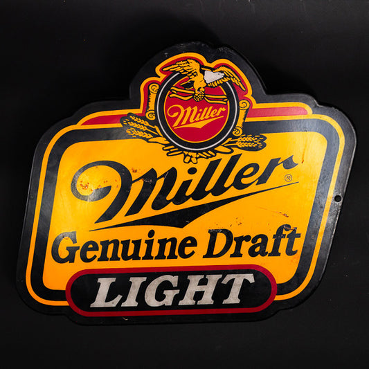 Miller Genuine Draft Light Neon Sign Plastic Replacement Panel