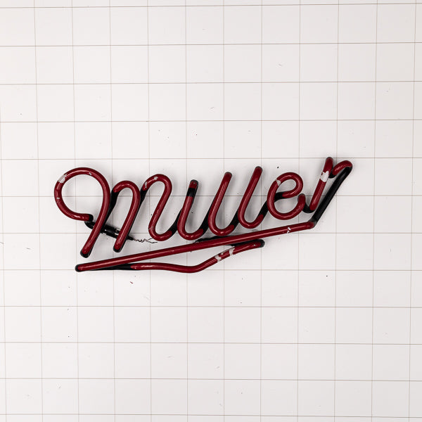 Miller Script Word unit for Miller Genuine Draft Replacement Tube - Neon Sign Part