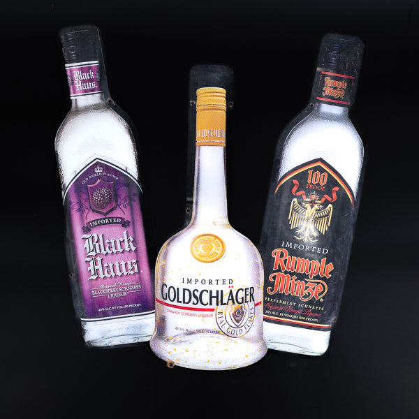 Black Haus / Gold Schlager / Rumple Minze Neon Sign Plastic Replacement Panel
