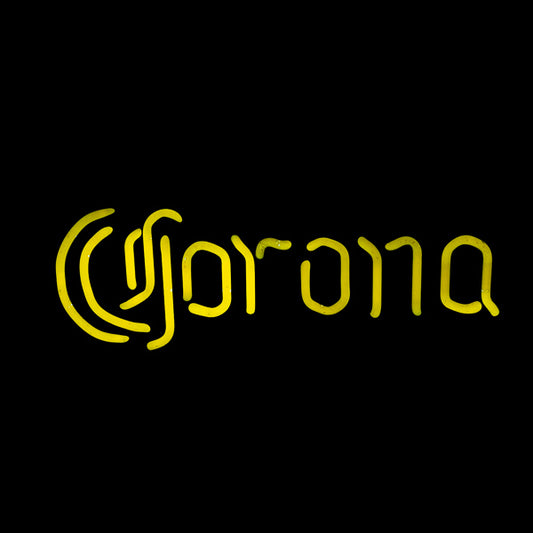 Corona Single Stroke Yellow Word unit Replacement Tube - Neon Sign Part