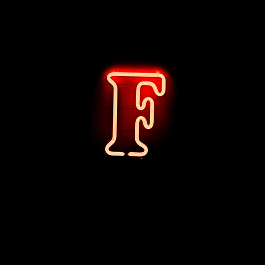 F Double Stroke Word unit for Foster's Replacement Tube - Neon Sign Part