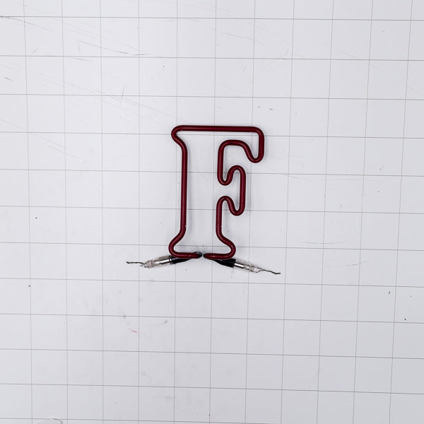 F Double Stroke Word unit for Foster's Replacement Tube - Neon Sign Part