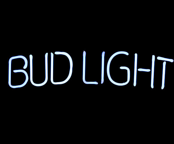 BUD LIGHT Arched Single Stroke Word unit for Bud Light Replacement Tube - Neon Sign Part