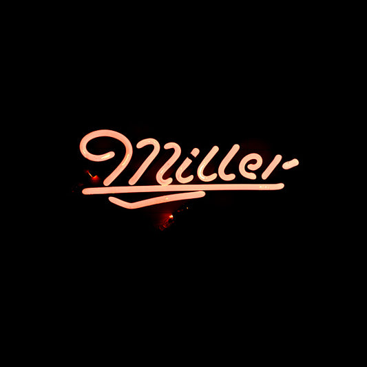Miller Single Stroke Red Word unit for Various Hurricane Miller Lite Replacement Tube - Neon Sign Part