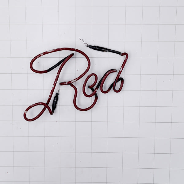 Red Single Stroke Word unit for Leinie's Red Replacement Tube - Neon Sign Part
