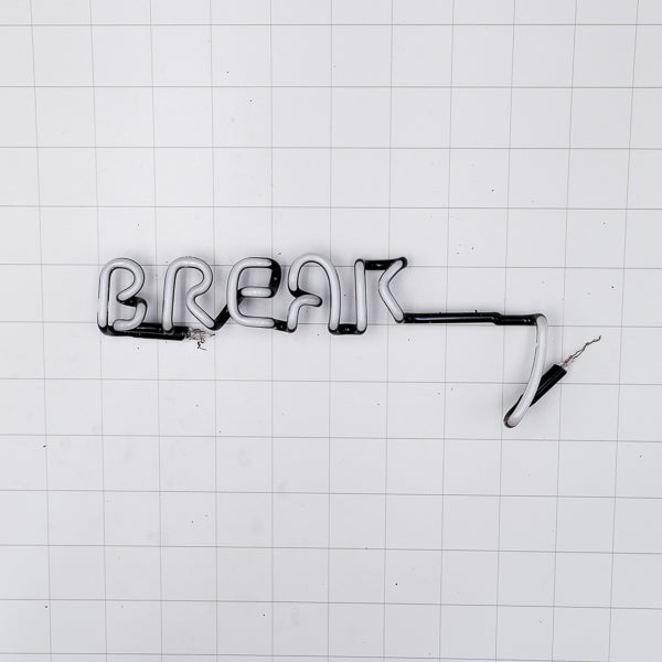 BREAK Single Stroke Word unit for Bud Light Spring Break Replacement Tube - Neon Sign Part