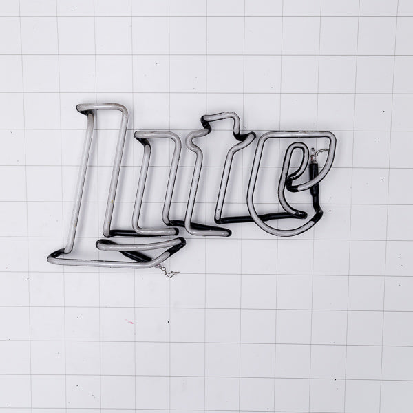 Lite Double Stroke Word unit for Miller Lite Replacement Tube - Neon Sign Part