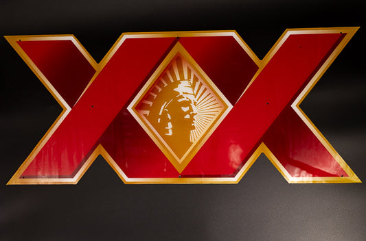XX for Cerveza Dos Equis Neon Sign Plastic Replacement Panel