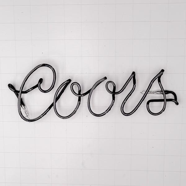 Coors Script Word unit for Coors Open Replacement Tube - Neon Sign Part
