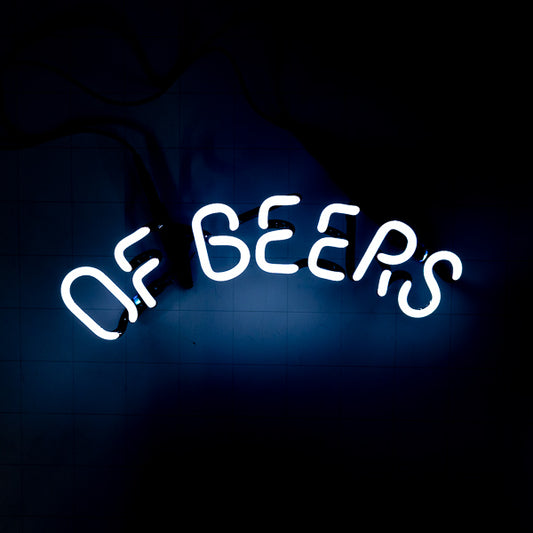 OF BEERS Single Stroke Arched Word Unit for Clydesdale Budweiser King of Beer Served Here Replacement Tube - Neon Sign Part